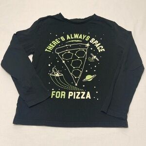 Rumi + Ryder Black Long Sleeve Tee with Green Space Design